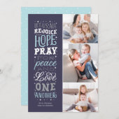 Rejoice in Hope Religous Kerstmis Feestdagenkaart (Voorkant / Achterkant)