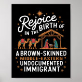 Rejoice In The Birth Of A Brown Skinned Christmas  Poster (Voorkant)