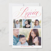 Rejoice in the Lord Altijd religieus | Kerstmis Feestdagenkaart (Voorkant)