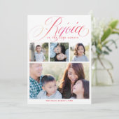 Rejoice in the Lord Altijd religieus | Kerstmis Feestdagenkaart (Staand voorkant)