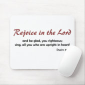 Rejoice in the Lord (lichte achtergrond) Muismat (Met muis)