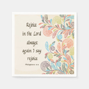 Rejoice in the Lord Napkins Servetten
