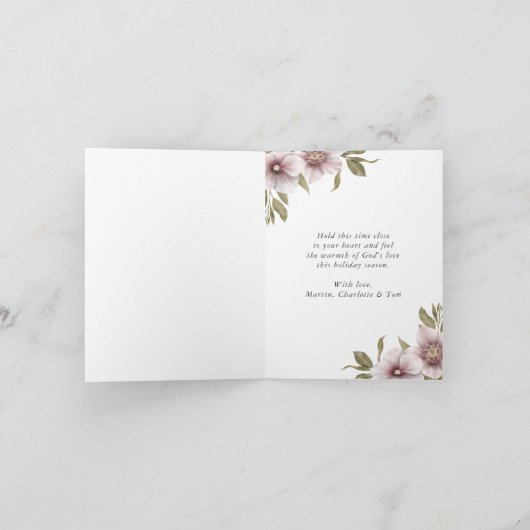 Rejoice Jesus Natitivity Christelijke kerstKaarten Feestdagen Kaart (Binnen)