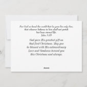 REJOICE-kerstfeestflat Feestdagenkaart (Achterkant)