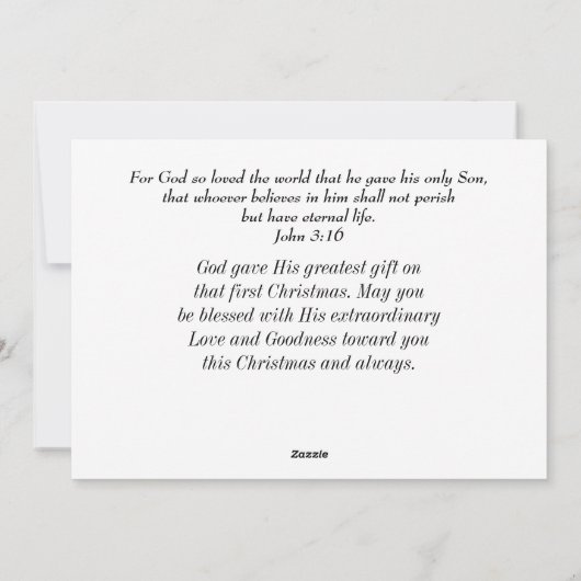 REJOICE-kerstfeestflat Feestdagenkaart (Achterkant)