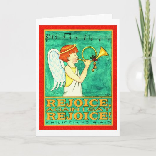 Rejoice kerstKaart Feestdagen Kaart (Voorkant)