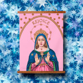 Rejoice! (Latin: Gaudete!) Upper Torso BVM Advent Hangend Wandkleed