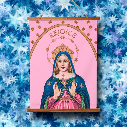 Rejoice! (Latin: Gaudete!) Upper Torso BVM Advent Hangend Wandkleed