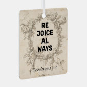 Rejoice Metalen Ornament (Voorkant Rechts)