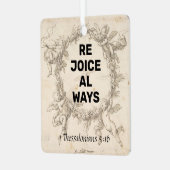 Rejoice Metalen Ornament (Voorkant links)