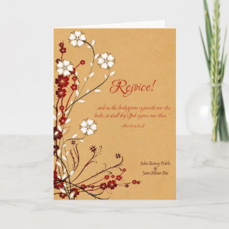 Rejoice Oriental Style Wedding Invitation