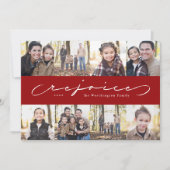 Rejoice photo collage religious Christmas card Feestdagenkaart (Voorkant)