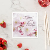 Rejoice Psalm 105:3 Cherry Blossom Spring Easter Servet (Insitu)
