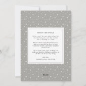 Rejoice Religies Faux Gold Foil Kaart met kerstmis (Achterkant)