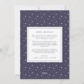 Rejoice Religous Faux Silver Foil met kerstKaart (Achterkant)