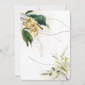 Rejoice schilderde floral photovakancard feestdagenkaart (Achterkant)