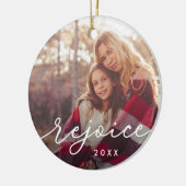 Rejoice Script | Foto Keramisch Ornament (Links)