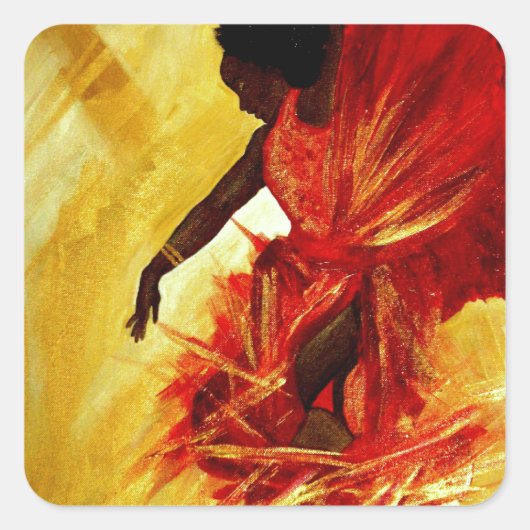 Rejoice Vierkante Sticker (Voorkant)