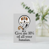 Rejoicing Monkey Briefkaart (Staand voorkant)