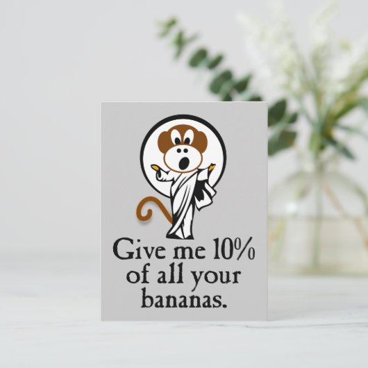 Rejoicing Monkey Briefkaart (Staand voorkant)