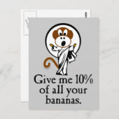 Rejoicing Monkey Briefkaart (Voorkant / Achterkant)