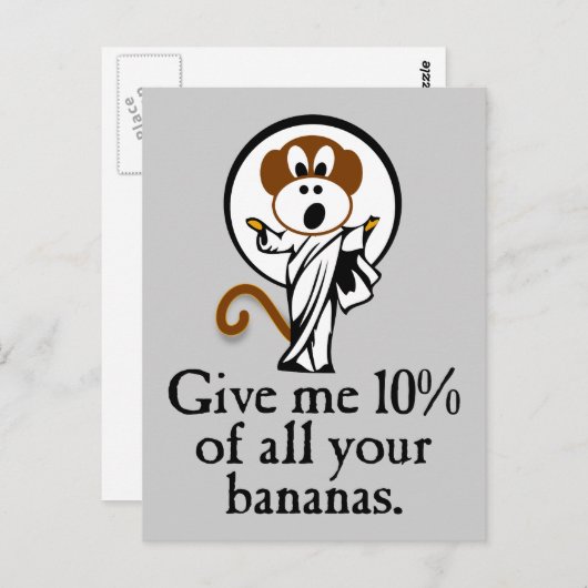 Rejoicing Monkey Briefkaart (Voorkant / Achterkant)