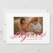 Rejoyce Script Font Typografie Vakantie Fotokaart Feestdagenkaart (Voorkant)