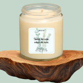 Rejuvenerende Eucalyptus Salie Kaars Sticker Label