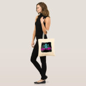 Rek- en rolstereoluidsprekerretro-logan tote bag (Voorkant (model))