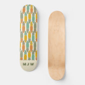 rek-planpatroonmonogrammen Schaats Persoonlijk Skateboard (Voorkant)