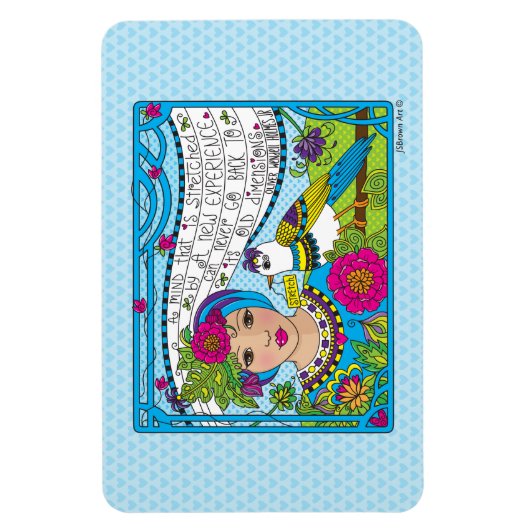 Rek uw Mind_Flexible Magnet 6"x4" Magneet (Verticaal)