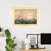 Rek van het schip "San Francisco" (1877A) Poster (Thuiskantoor)