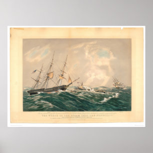 Rek van het schip "San Francisco" (1877A) Poster