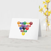 Rek van poolballen kaart (Gele Bloem)