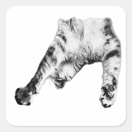 rekduur vierkante sticker (Voorkant)