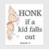 Reken als een kind herfsten uitdeelt sticker (Vel)