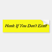 Reken als je niet bestaat bumpersticker (Voorkant)