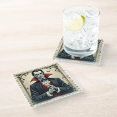 Reken op klasse: Dracula's  toast Glazen Onderzetter (Schuin)