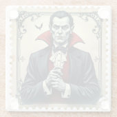 Reken op klasse: Dracula's  toast Glazen Onderzetter (Achterkant)