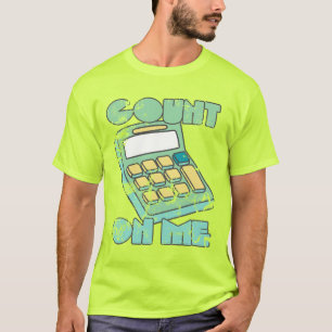 Reken op Me Retro Calculator  Vervaagde Look T-shirt