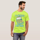 Reken op Me Retro Calculator  Vervaagde Look T-shirt (Voorkant volledig)