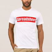 Rekenblad - Grappige Accountant T-shirt (Voorkant)