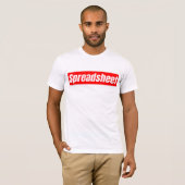 Rekenblad - Grappige Accountant T-shirt (Voorkant volledig)