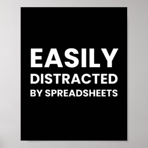 Rekenbladen Grappige Accountant Zeggen Poster