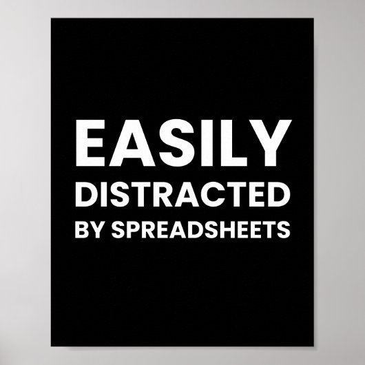 Rekenbladen Grappige Accountant Zeggen Poster (Voorkant)