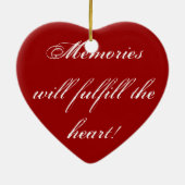 rekening, in het houden van Geheugen Keramisch Ornament (Achterkant)