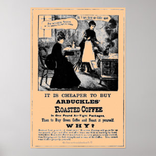  rekening voor gebrande koffiebonen van ARBUCKLES Poster