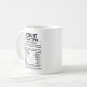 Rekeninggegevens Uitvoerende Nutritie Koffiemok (Voorkant links)