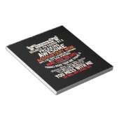 Rekeningoverzicht | Geweldige accountant Notitieblok (Schuin)