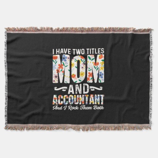 Rekeningoverzicht | Mam en accountant Deken (Voorkant)